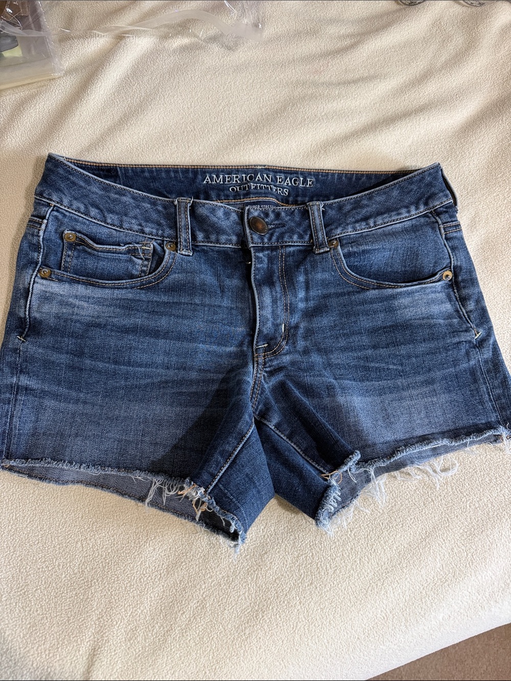 Y2K American Eagle Low Rise Micro Mini Shorts Size 8